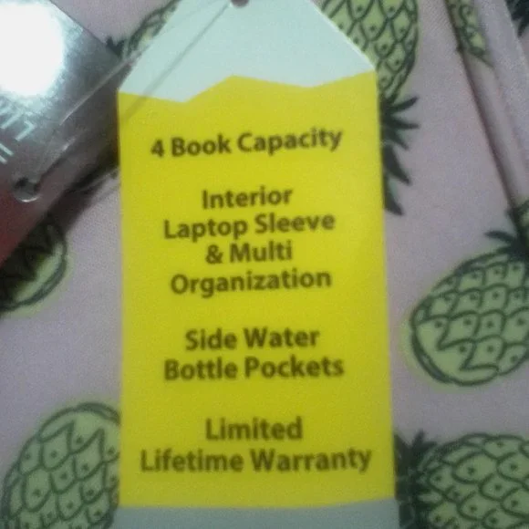 Pink pineapple🍍 BOOKBAG! - Picture 2 of 3